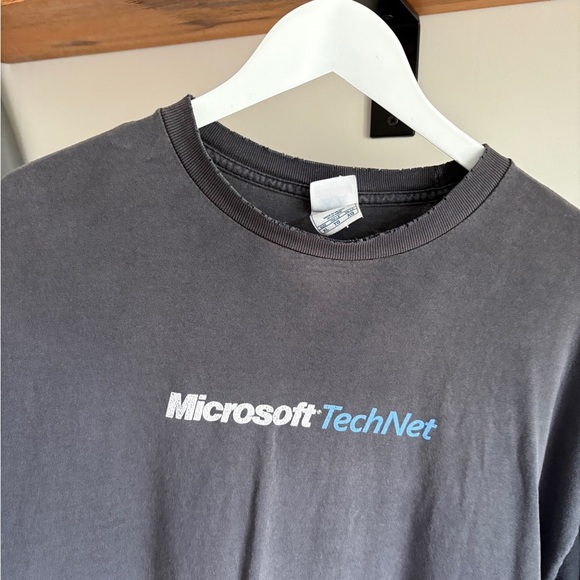 RARE 2005 Microsoft Technet Winter Tour Canada Shirt size XL grey faded - Picture 4 of 8